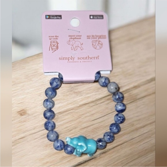 Simply Southern Jewelry - 💜 Simply Southern Blue Elephant Bracelet